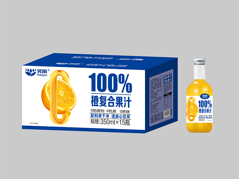 百分百橙复合果汁350ml