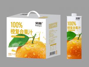 百分百橙复合果汁1L