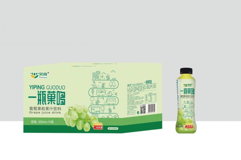 一瓶菓哆-葡萄果粒果汁饮料